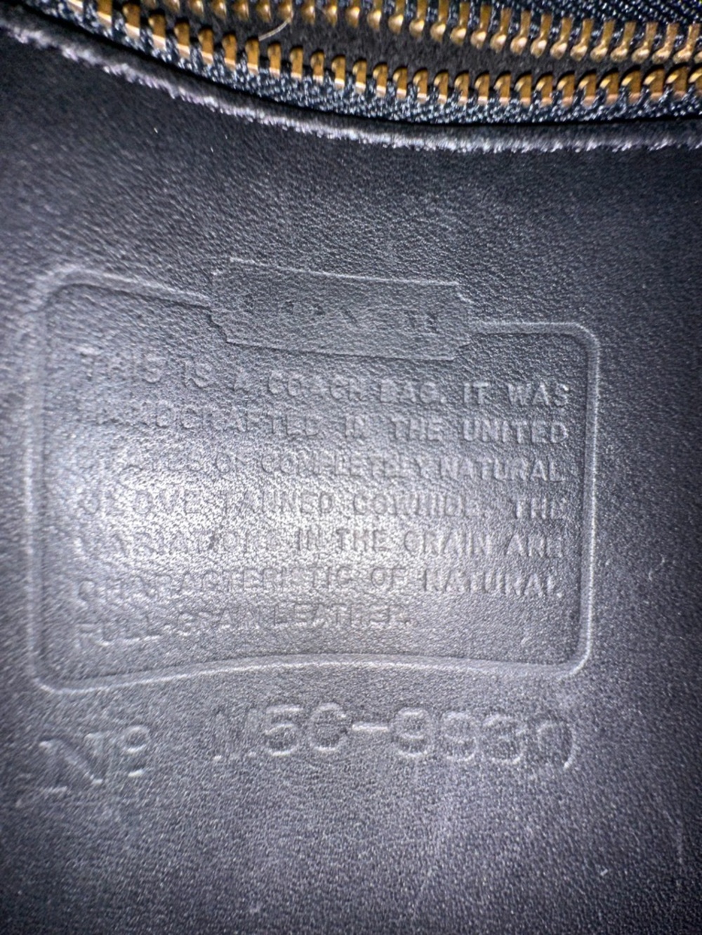 Vintage Coach Murphy Black Leather Crossbody Bag. Style No. 9930. Made in USA - Picture 2 of 16